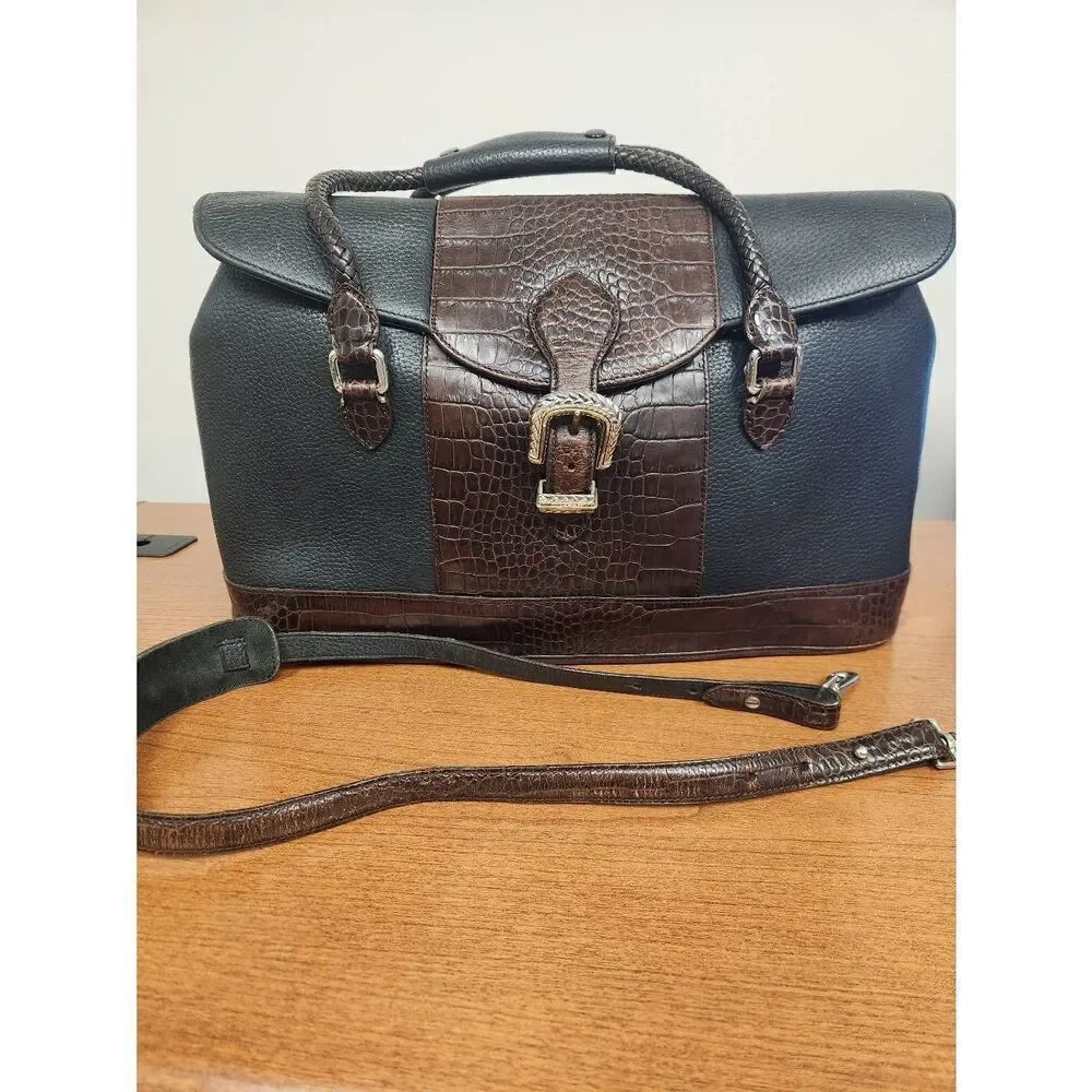 BRIGHTON Vintage for Business Collection Two Tone Women's Briefcase Bag